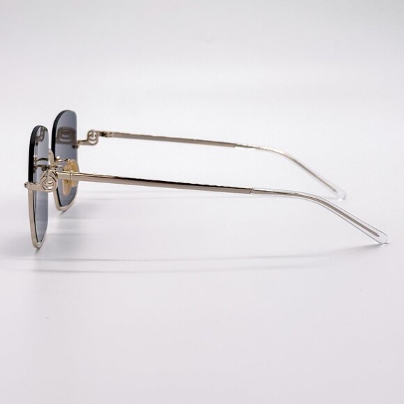 NEW GUCCI GG1279S 001 GOLD/GREY WOMEN SUNGLASSES GUCCI - Picture 6 of 12